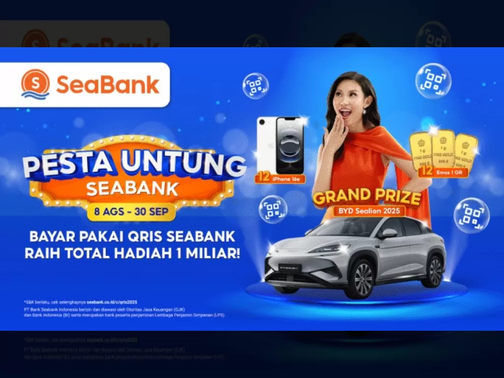 QRISSeaBank Gelar “Pesta Untung”, Beri Beragam Kejutan untuk Nasabah