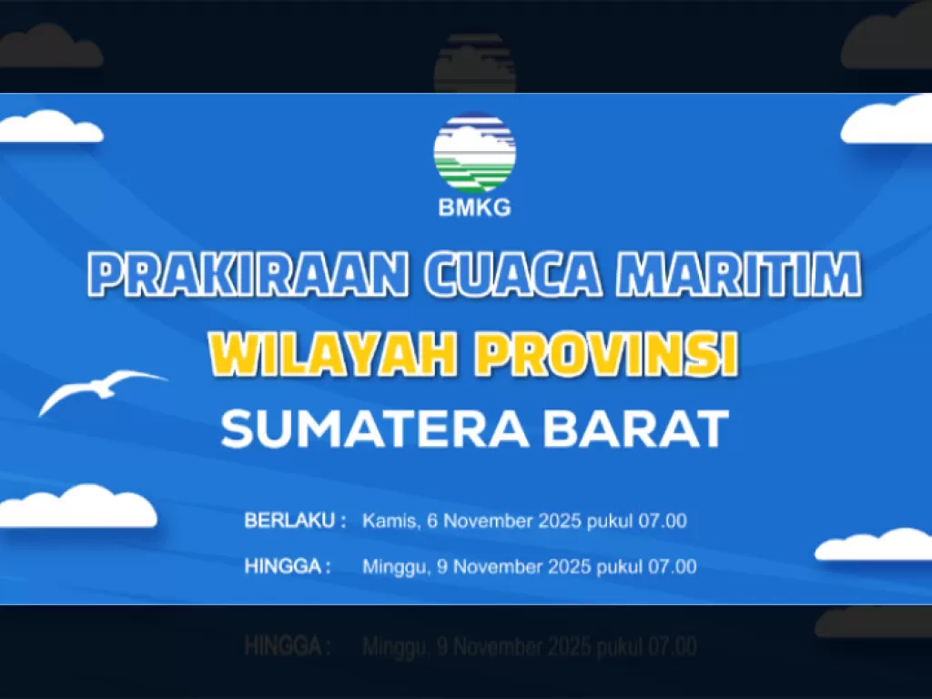 Waspada Cuaca Buruk dan Gelombang Tinggi di Perairan Mentawai 7-9 November 2025