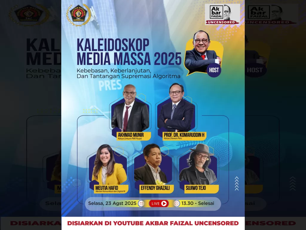 Kaleidoskop Media Massa Indonesia 2025: PWI Pusat Tutup Tahun Bahas Tantangan AI dan Demokrasi