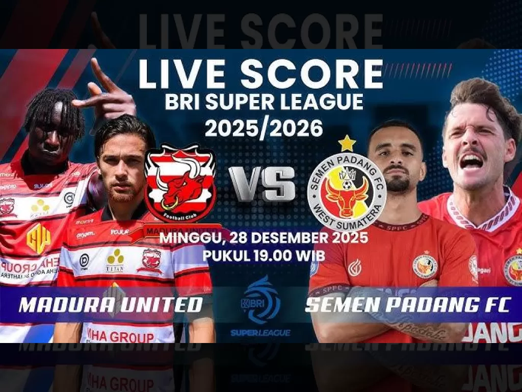 Semen Padang Terpuruk di Dasar Klasemen Liga 1: Kalah Telak 1-5 dari Madura United, Kabau Sirah Terancam Degradasi!